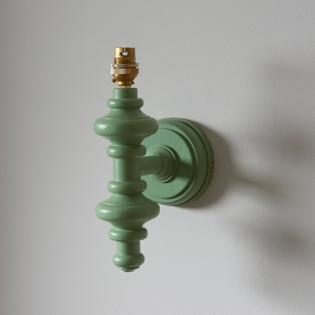 114464 Carnaby &amp; Ikat 20cm Wall Light Green Grey