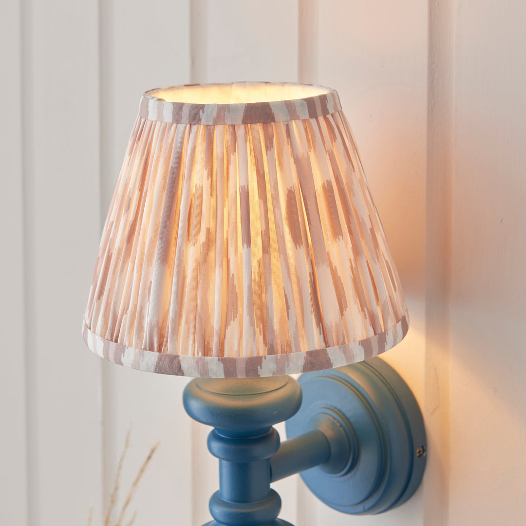114487 Carnaby &amp; Ikat 20cm Wall Light Blue