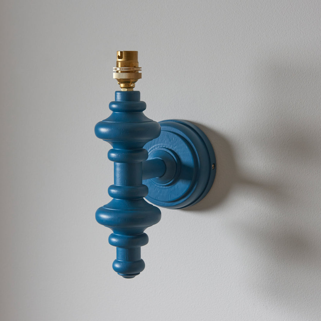 114487 Carnaby &amp; Ikat 20cm Wall Light Blue