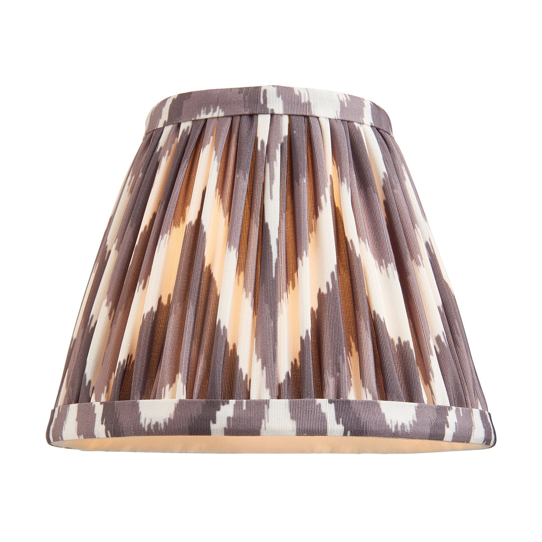 114509 Chester &amp; Zigzag 16cm 6 Light Pendant Brass Grey