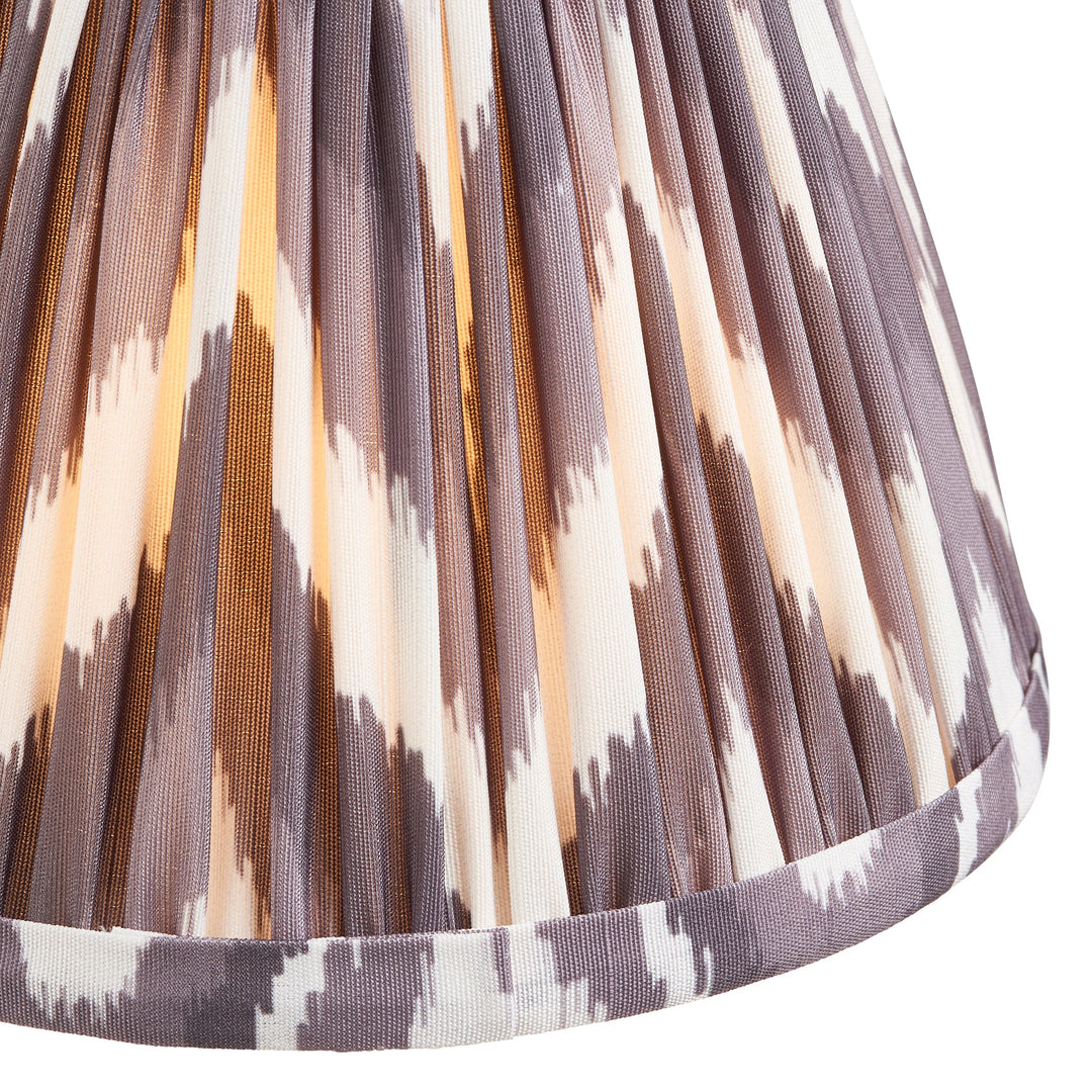 114509 Chester &amp; Zigzag 16cm 6 Light Pendant Brass Grey