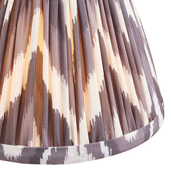 114509 Chester &amp; Zigzag 16cm 6 Light Pendant Brass Grey