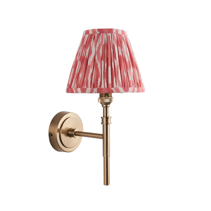 114603 Chester &amp; Ikat 16cm Wall Light Brass Pink