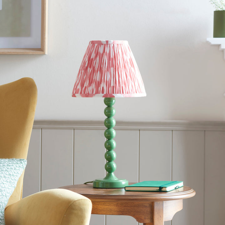 114700 Higgledy &amp; Ikat 25cm Table Lamp Green Pink