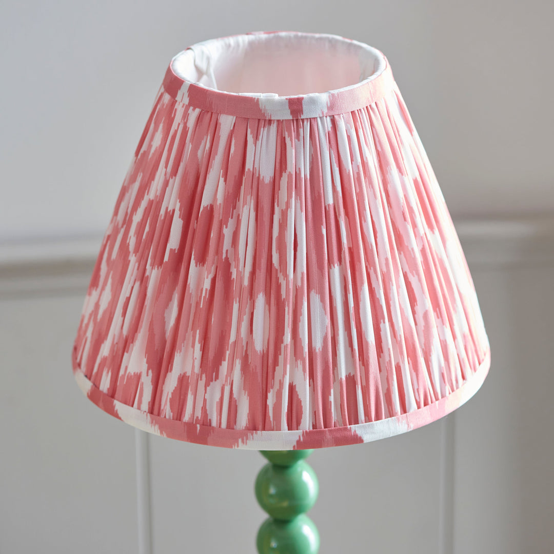114700 Higgledy &amp; Ikat 25cm Table Lamp Green Pink