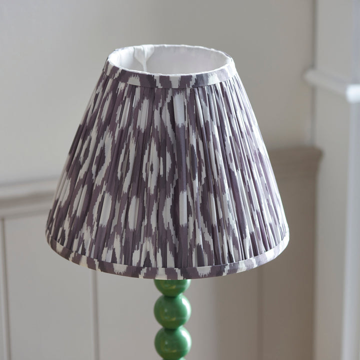 114705 Higgledy &amp; Ikat 25cm Table Lamp Green Grey