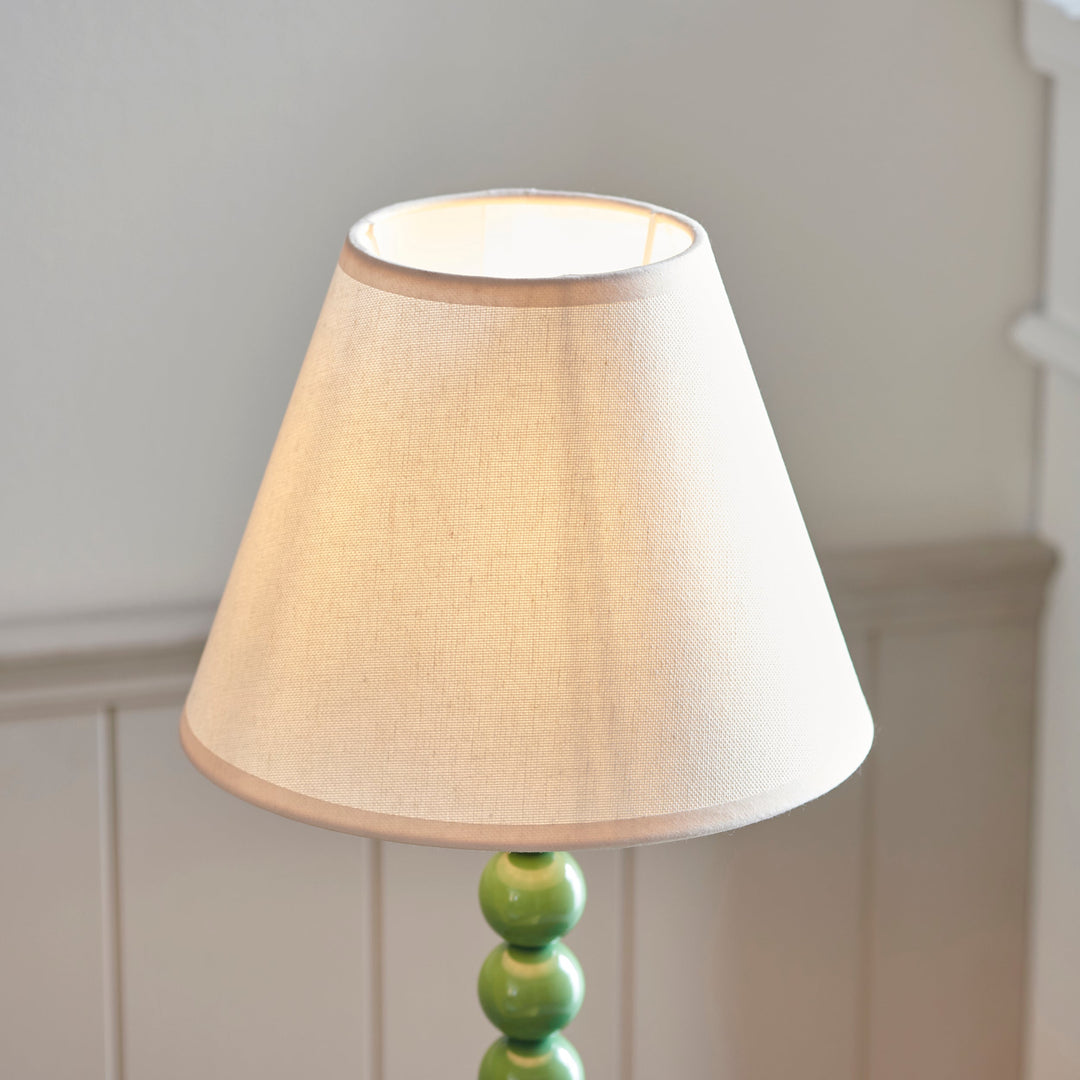114709 Higgledy &amp; Ivy 25cm Table Lamp Green White