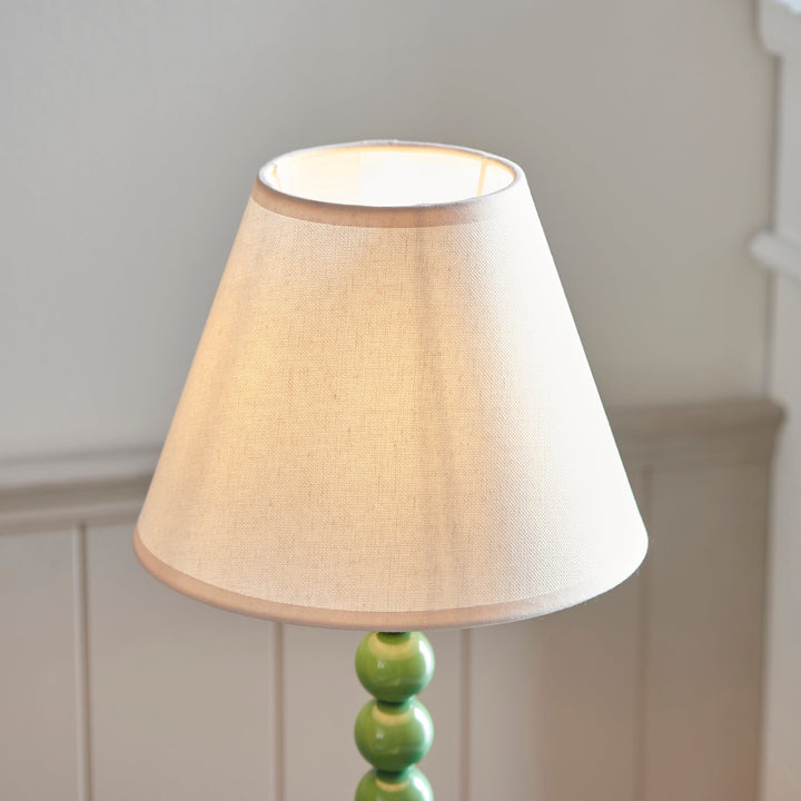 114709 Higgledy &amp; Ivy 25cm Table Lamp Green White