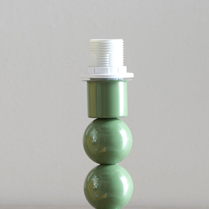 114709 Higgledy &amp; Ivy 25cm Table Lamp Green White