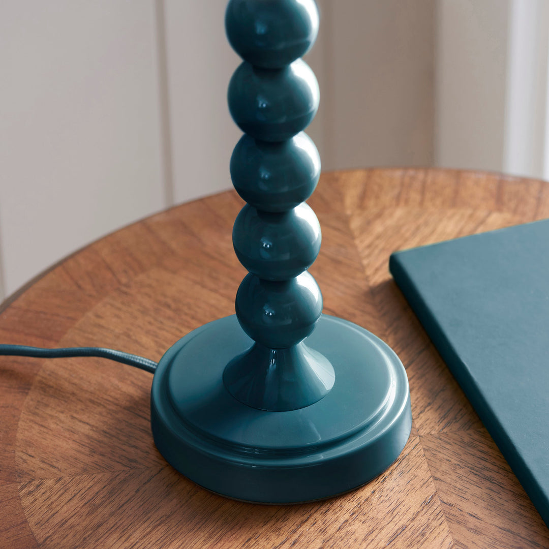 114724 Higgledy &amp; Ivy 25cm Table Lamp Blue White