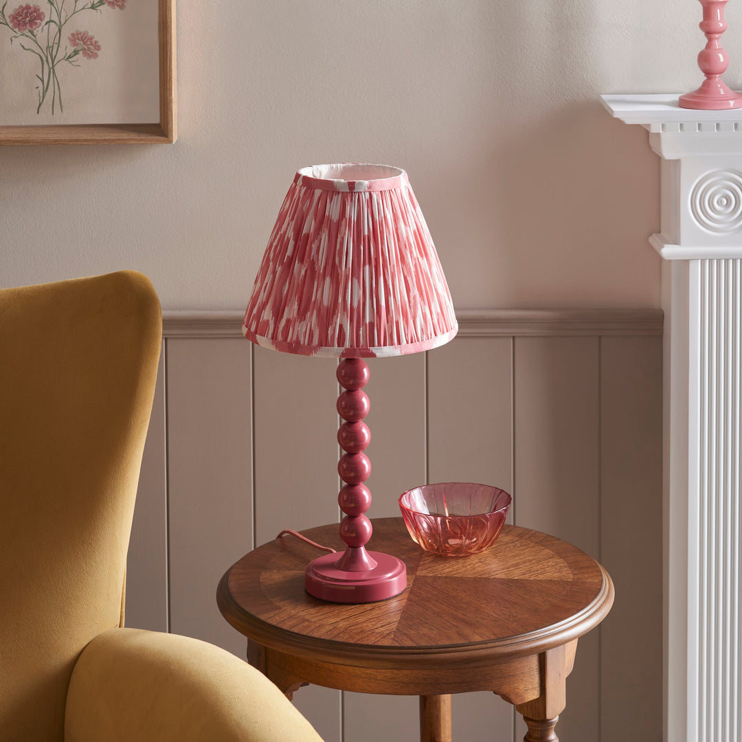114731 Higgledy &amp; Ikat 25cm Table Lamp Pink