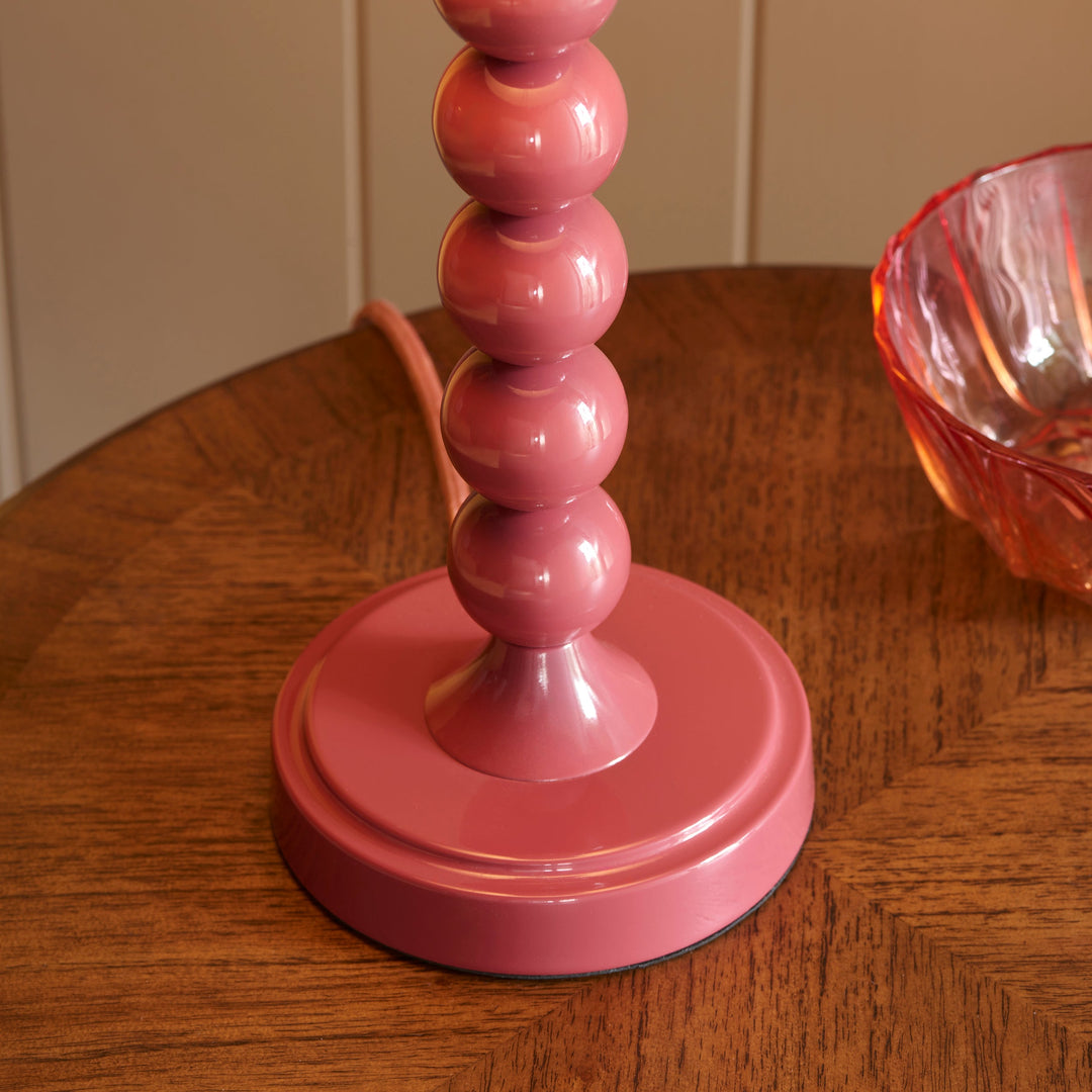 114731 Higgledy &amp; Ikat 25cm Table Lamp Pink
