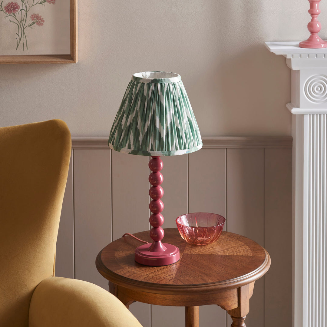 114734 Higgledy &amp; Zigzag 25cm Table Lamp Pink Green