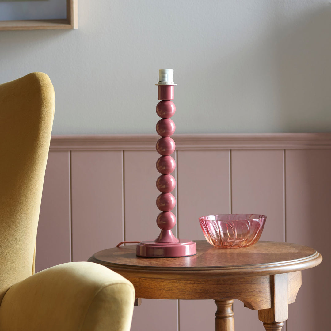 114734 Higgledy &amp; Zigzag 25cm Table Lamp Pink Green