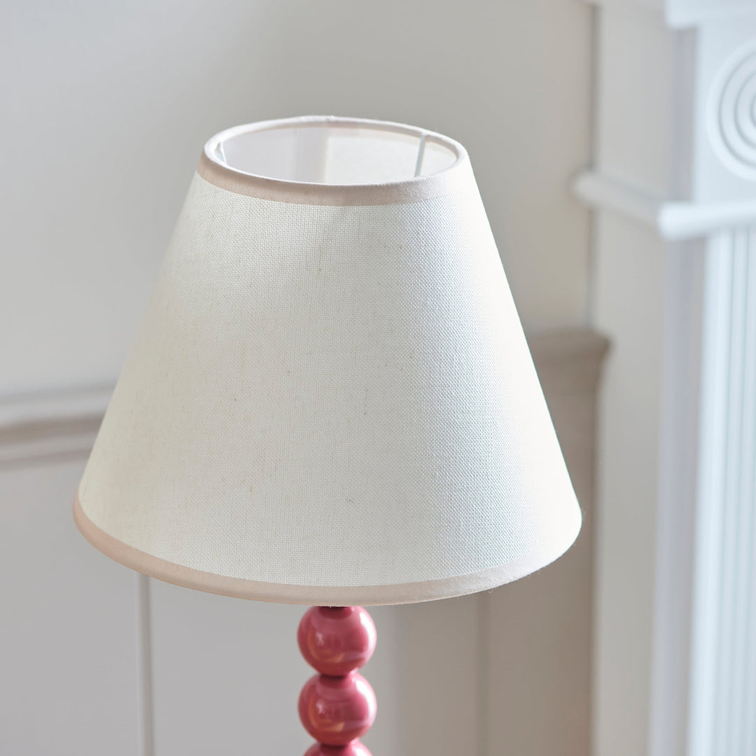 114740 Higgledy &amp; Ivy 25cm Table Lamp Pink White