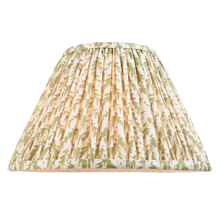 114748 Hidcote &amp; Leaf 30cm Table Lamp Wood Green
