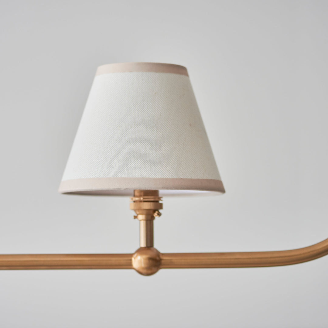 115002 Santiago &amp; Ivy 16cm 4 Light Pendant Brass White