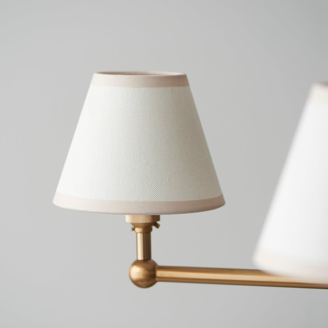 115021 Santiago &amp; Ivy 16cm 5 Light Pendant Brass White