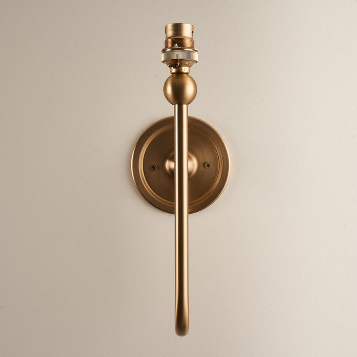 115036 Santiago &amp; Ikat 16cm Wall Light Brass Grey