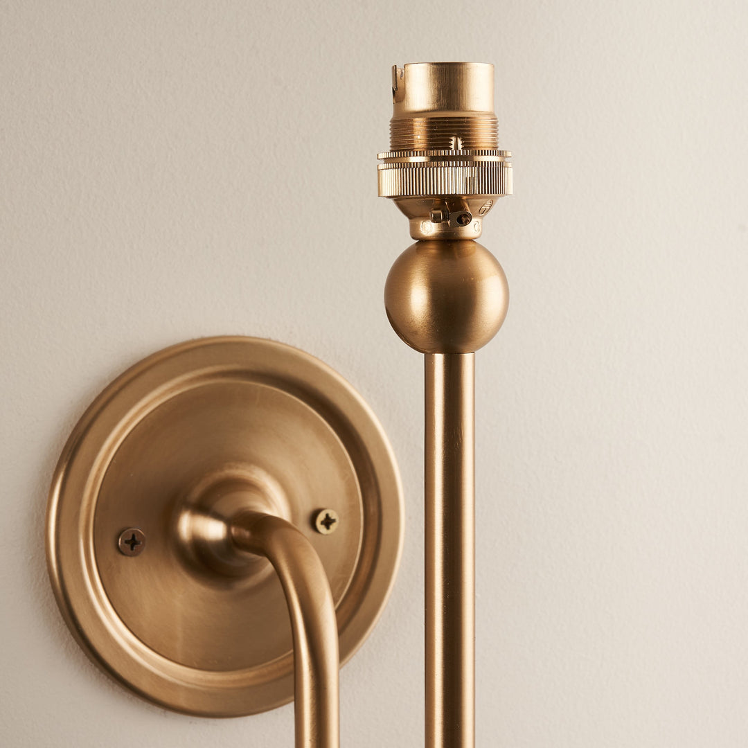 115040 Santiago &amp; Ivy 16cm Wall Light Brass White