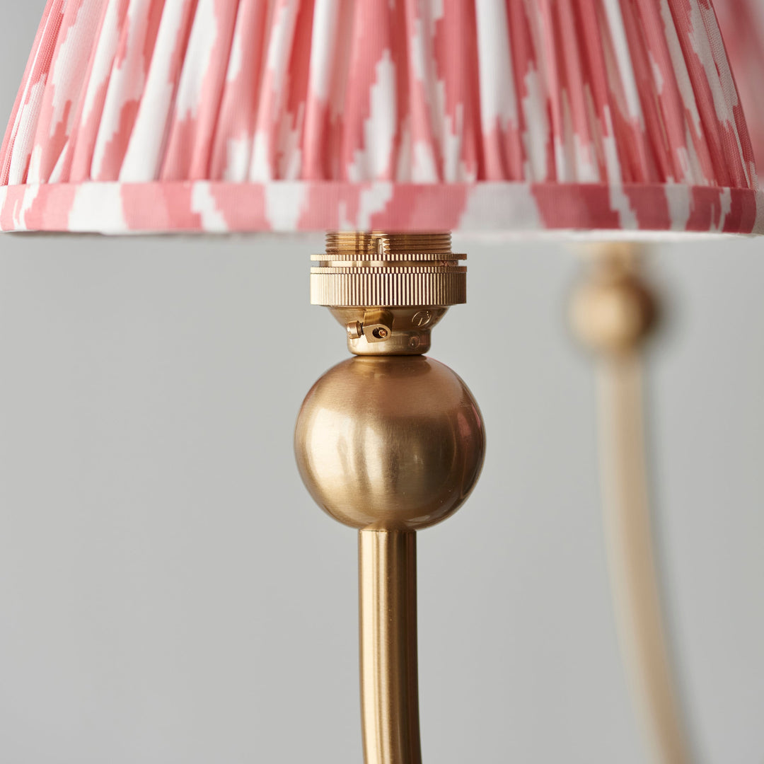 115047 Santiago &amp; Ikat 16cm 5 Light Pendant Brass Pink