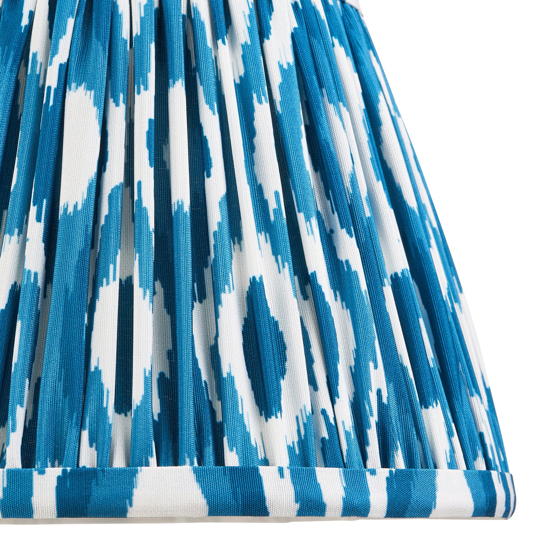 115092 Bibury &amp; Ikat 20cm Table Lamp Blue Blue