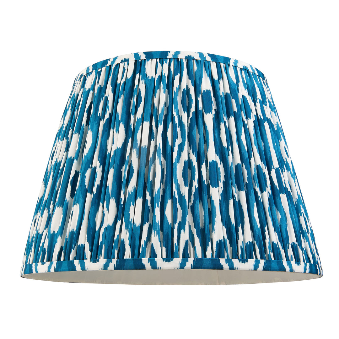 115244 Eltham &amp; Ikat 40cm Pendant Brass Blue