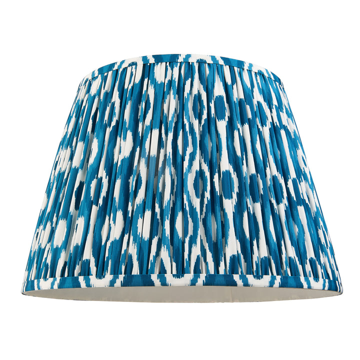 115244 Eltham &amp; Ikat 40cm Pendant Brass Blue