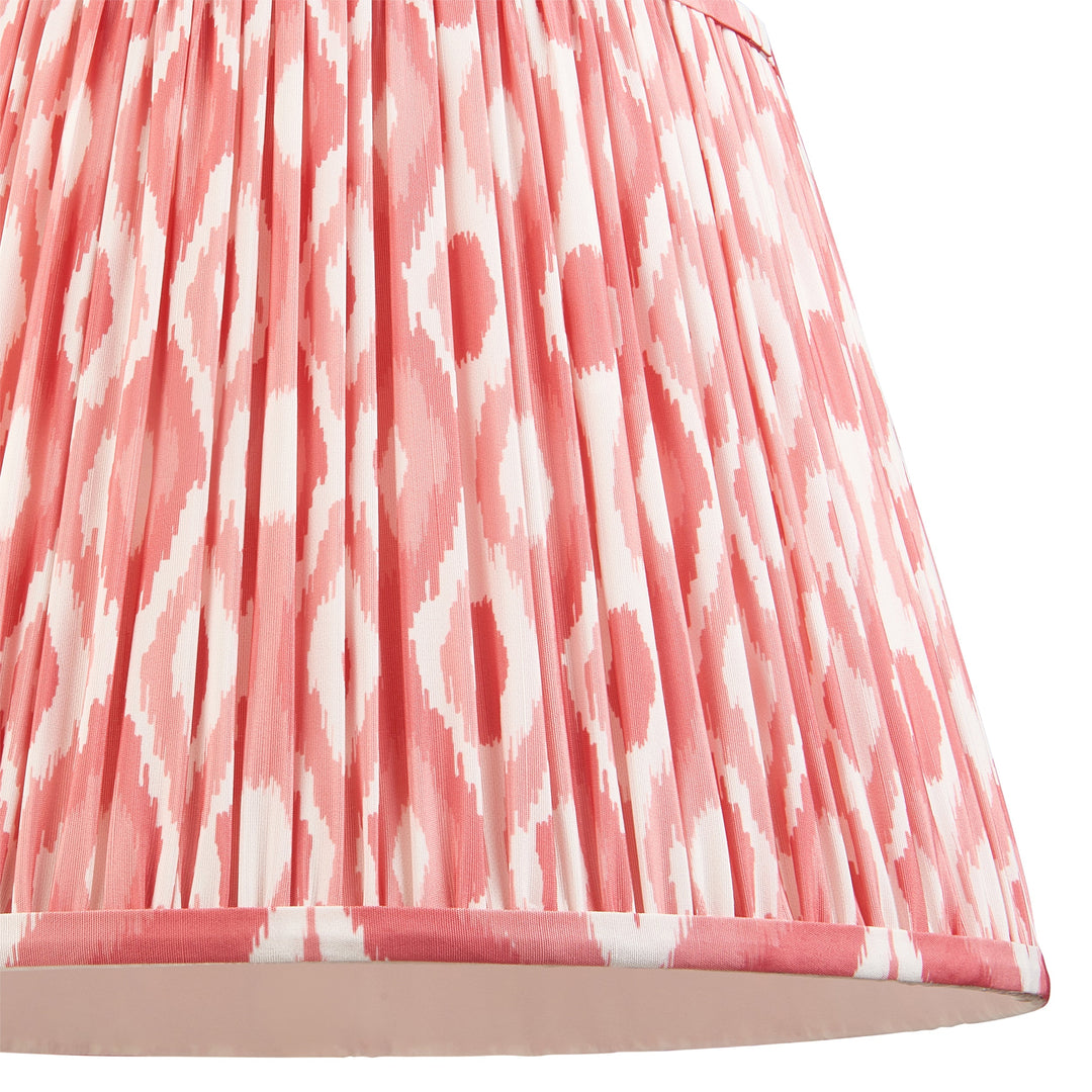 115248 Eltham &amp; Ikat 40cm Pendant Brass Pink