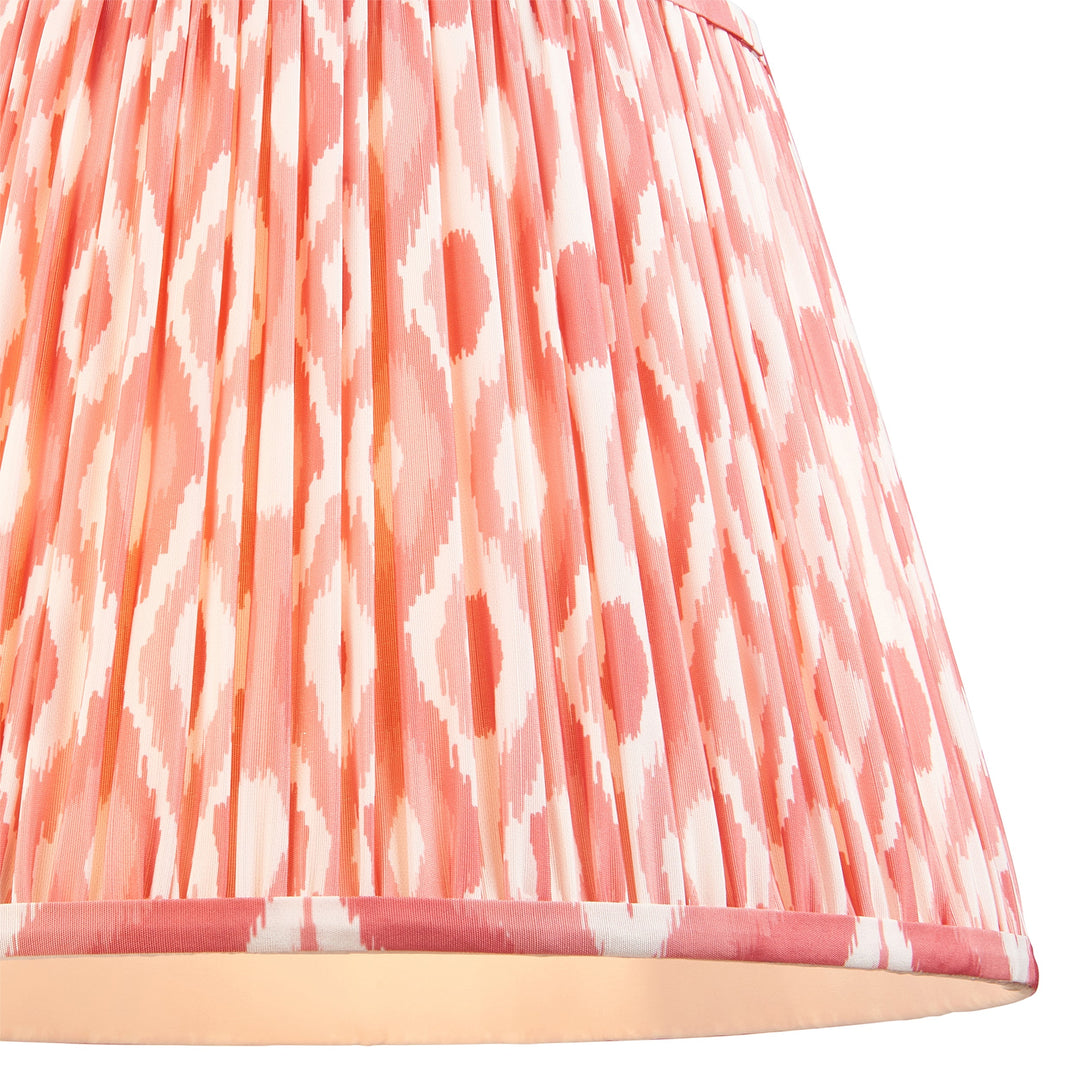 115260 Eltham &amp; Ikat 40cm Pendant Brass Pink