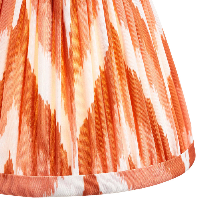 115293 Dahlia Swan &amp; Zigzag 16cm Wall Light Brass Orange