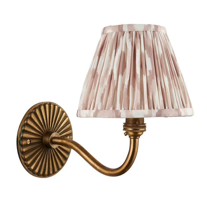 115314 Dahlia Curve &amp; Ikat 16cm Wall Light Brass