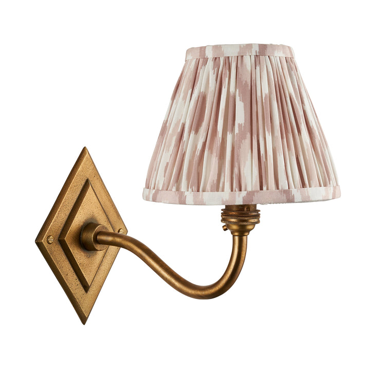 115406 Diamond Curve &amp; Ikat 16cm Wall Light Brass