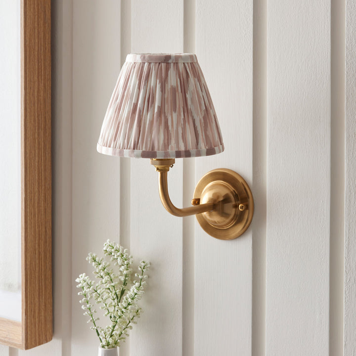 115601 Dome Arc &amp; Ikat 16cm Wall Light Brass