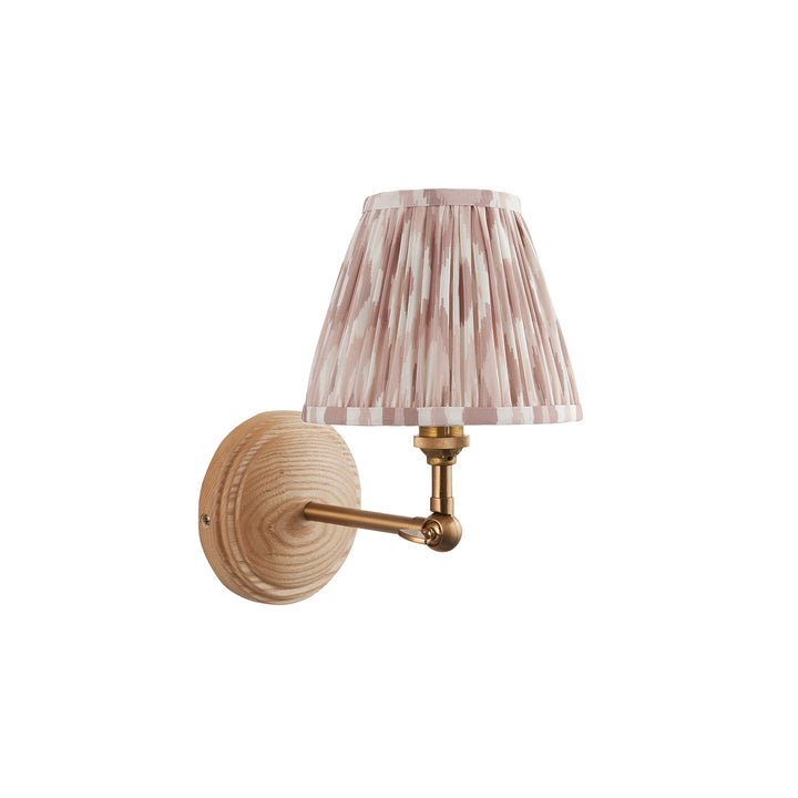 115852 Wood Wing &amp; Ikat 16cm Wall Light Wood