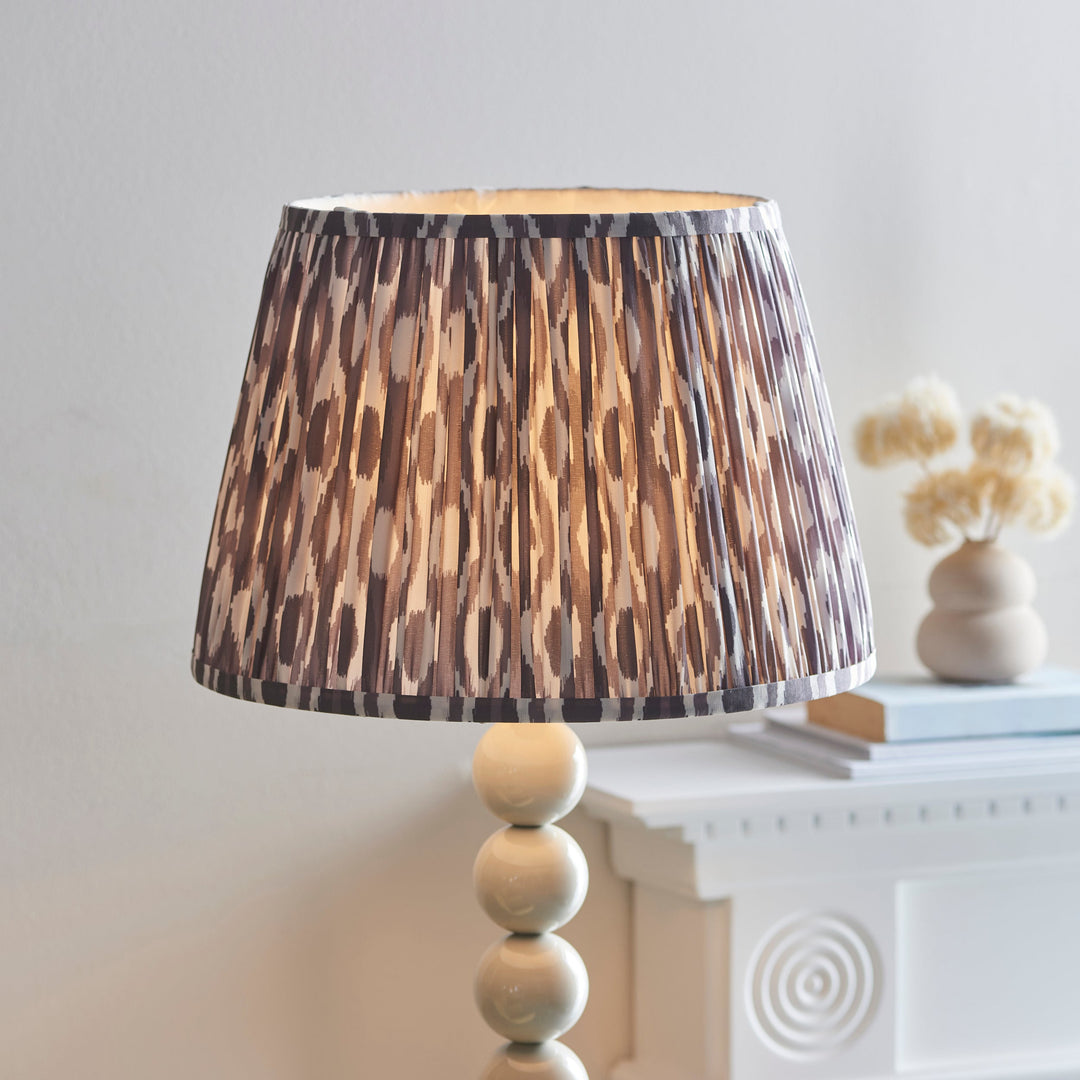 116177 Higgledy &amp; Ikat 35cm Floor Lamp White Grey