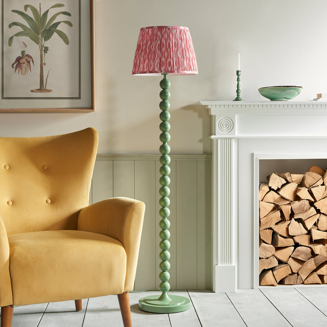 116183 Higgledy &amp; Ikat 35cm Floor Lamp Green Pink