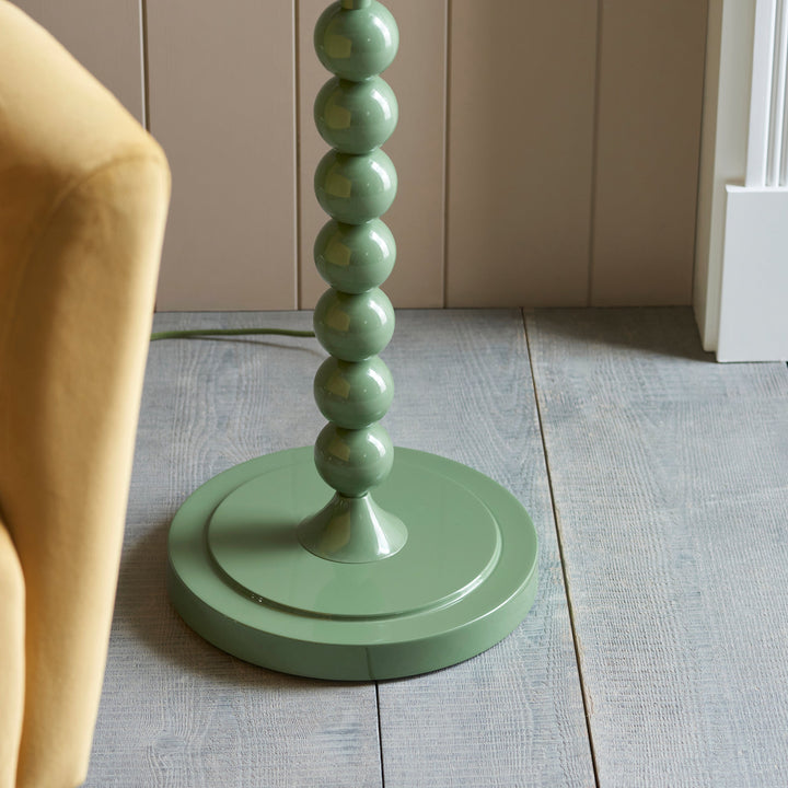 116189 Higgledy &amp; Ikat 35cm Floor Lamp Green Grey