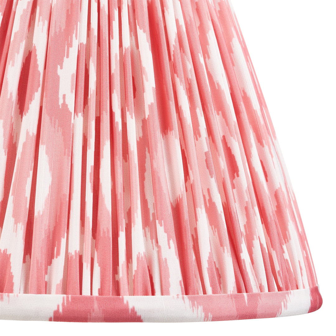 116322 Myrtle &amp; Ikat 25cm Table Lamp White Pink