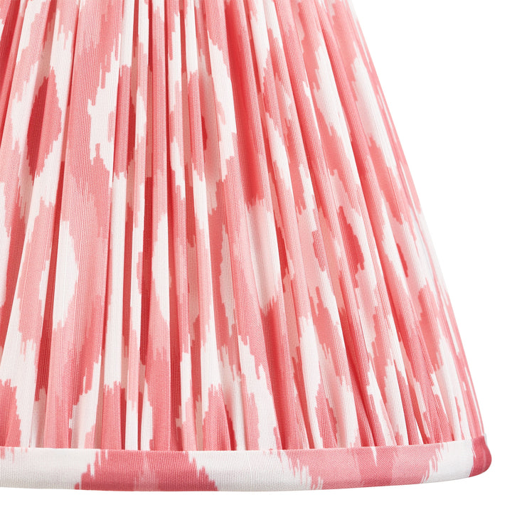 116322 Myrtle &amp; Ikat 25cm Table Lamp White Pink