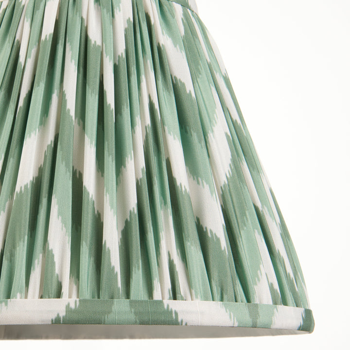 116337 Myrtle &amp; Zigzag 25cm Table Lamp Green