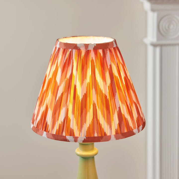 116338 Myrtle &amp; Zigzag 25cm Table Lamp Green Orange