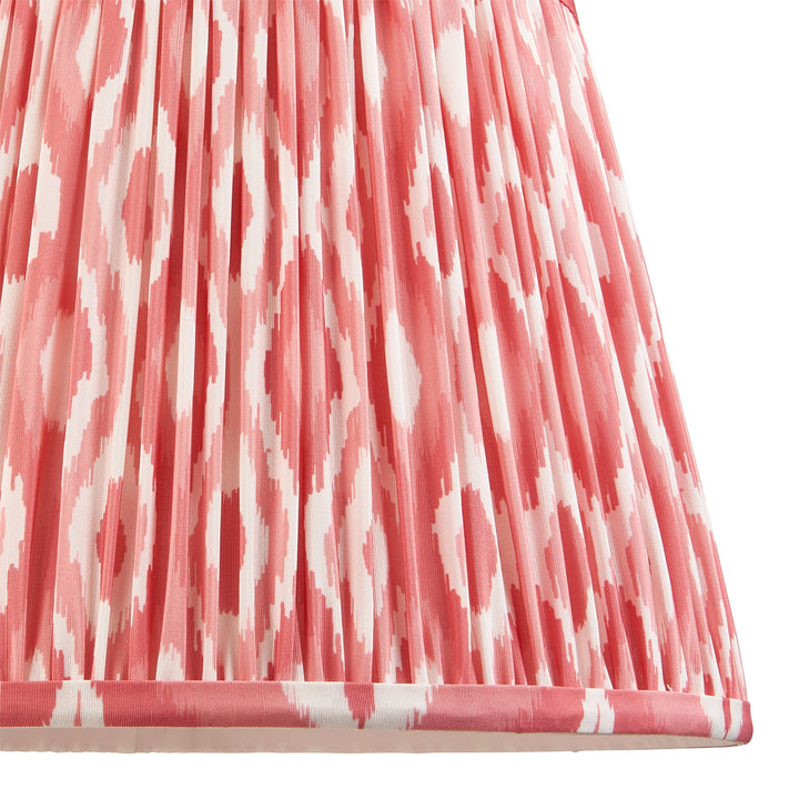 116385 Bobble &amp; Ikat 35cm Table Lamp White Pink