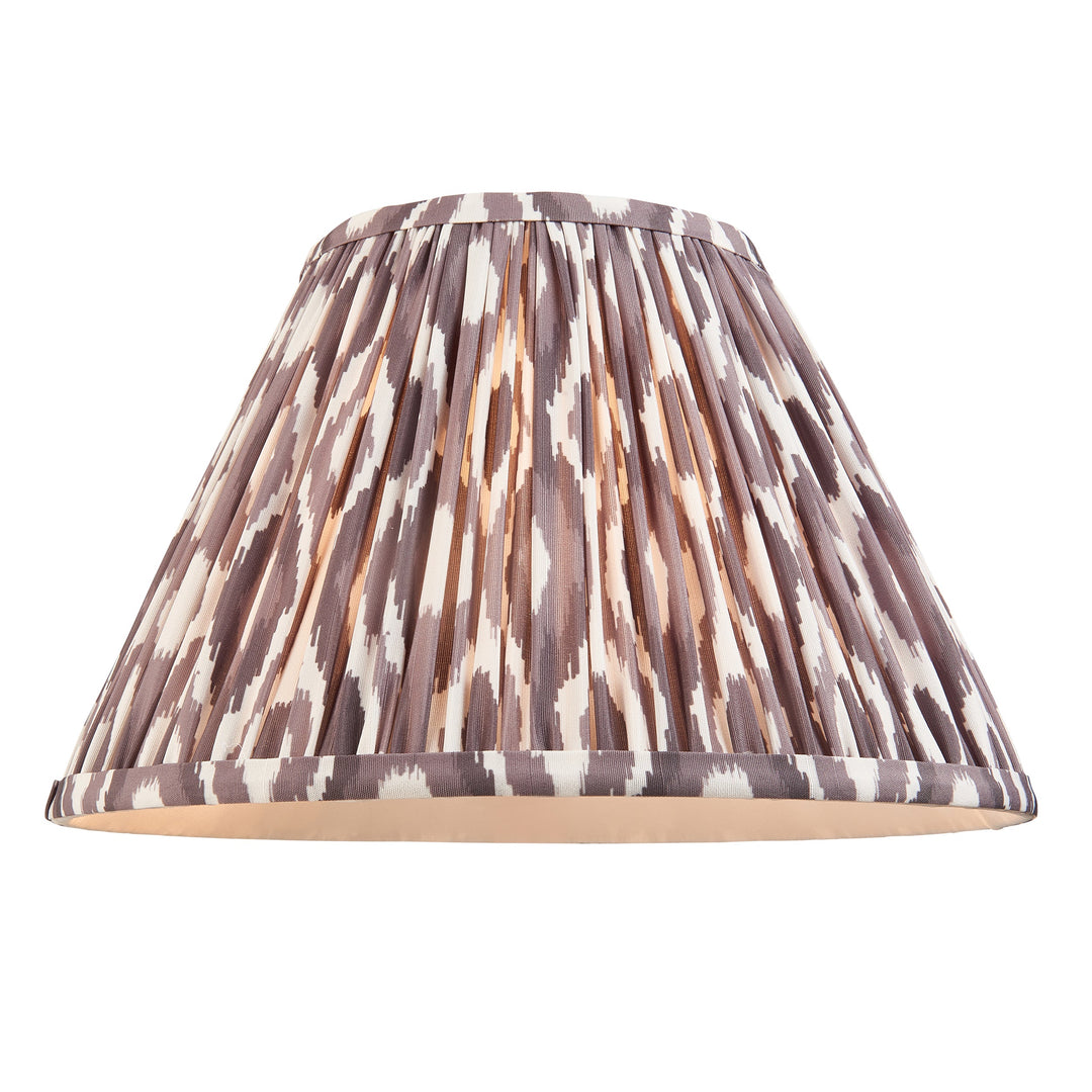 116418 Layered Leaf &amp; Ikat 30cm Table Lamp Ivory Grey