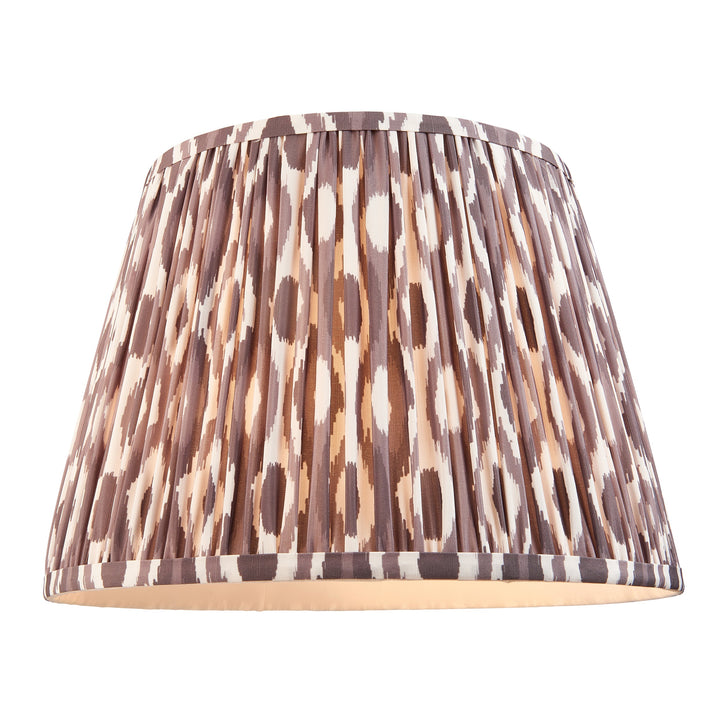 116463 Layered Leaf &amp; Ikat 35cm Table Lamp Ivory Grey