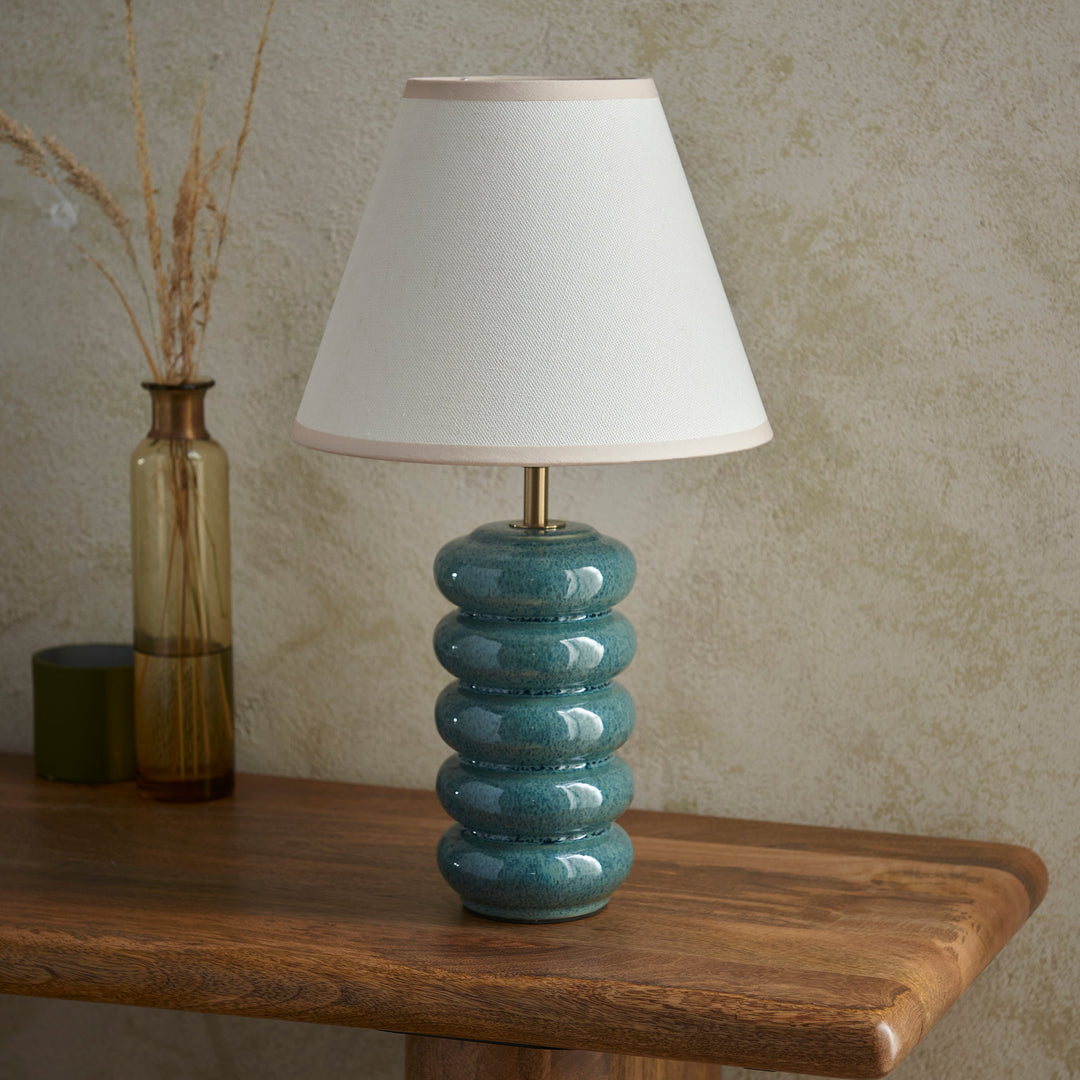 116492 Squash &amp; Ivy 25cm Table Lamp White