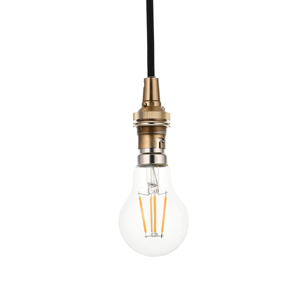 117662 Eltham Pendant Brass