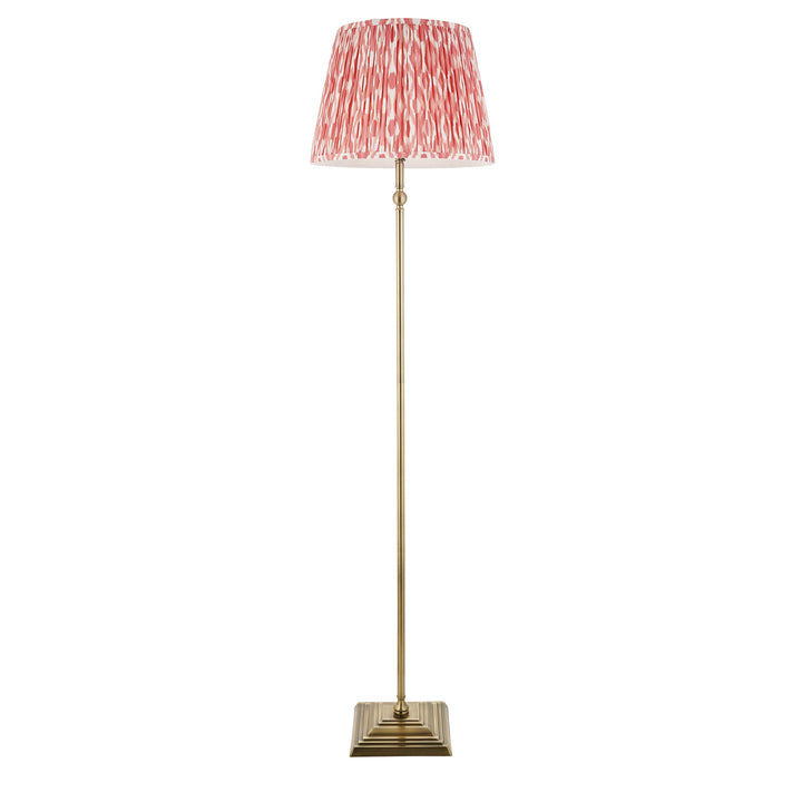 118001 Lille &amp; Ikat 40cm Floor Lamp Brass Pink