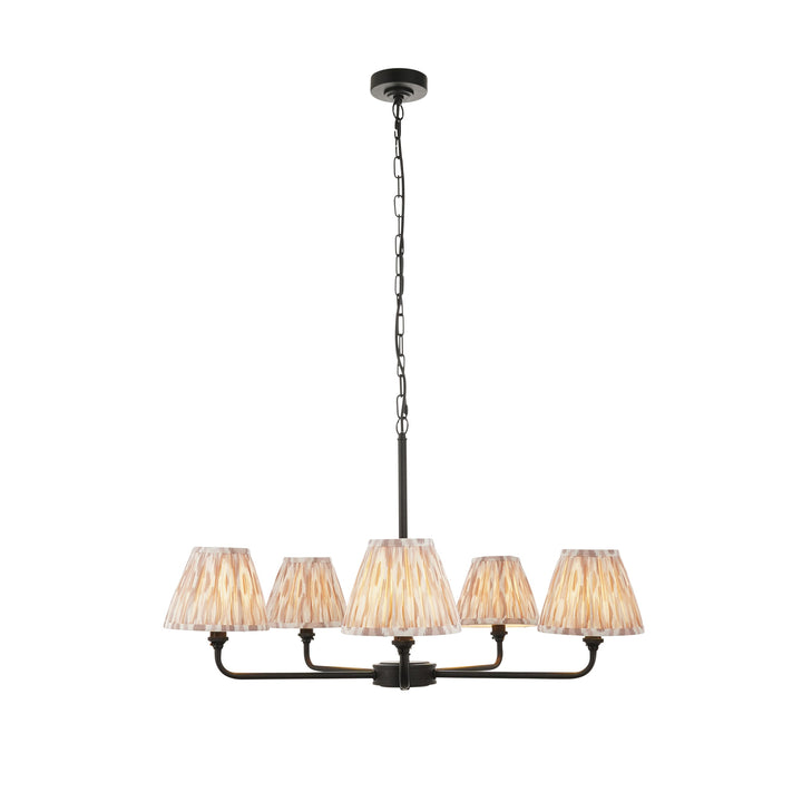 118039 Lille &amp; Ikat 16cm 5 Light Pendant Black