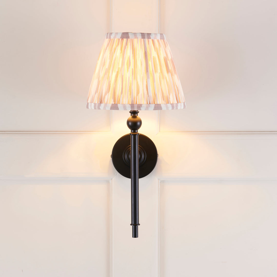 118105 Lille &amp; Ikat 20cm Wall Light Black